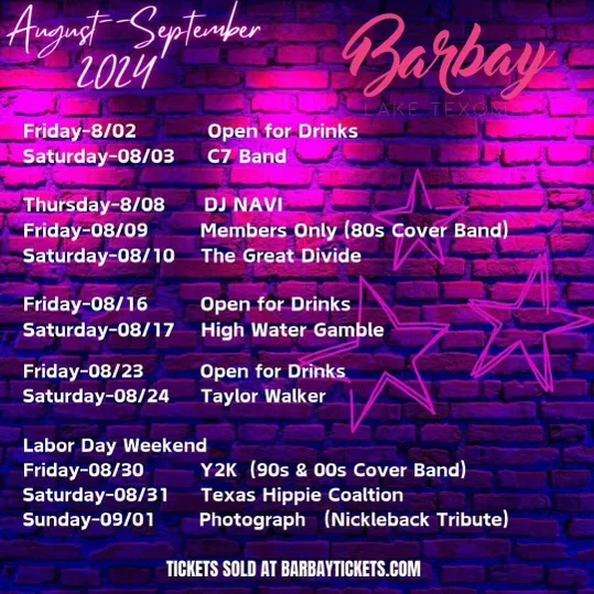 barbay event flyer